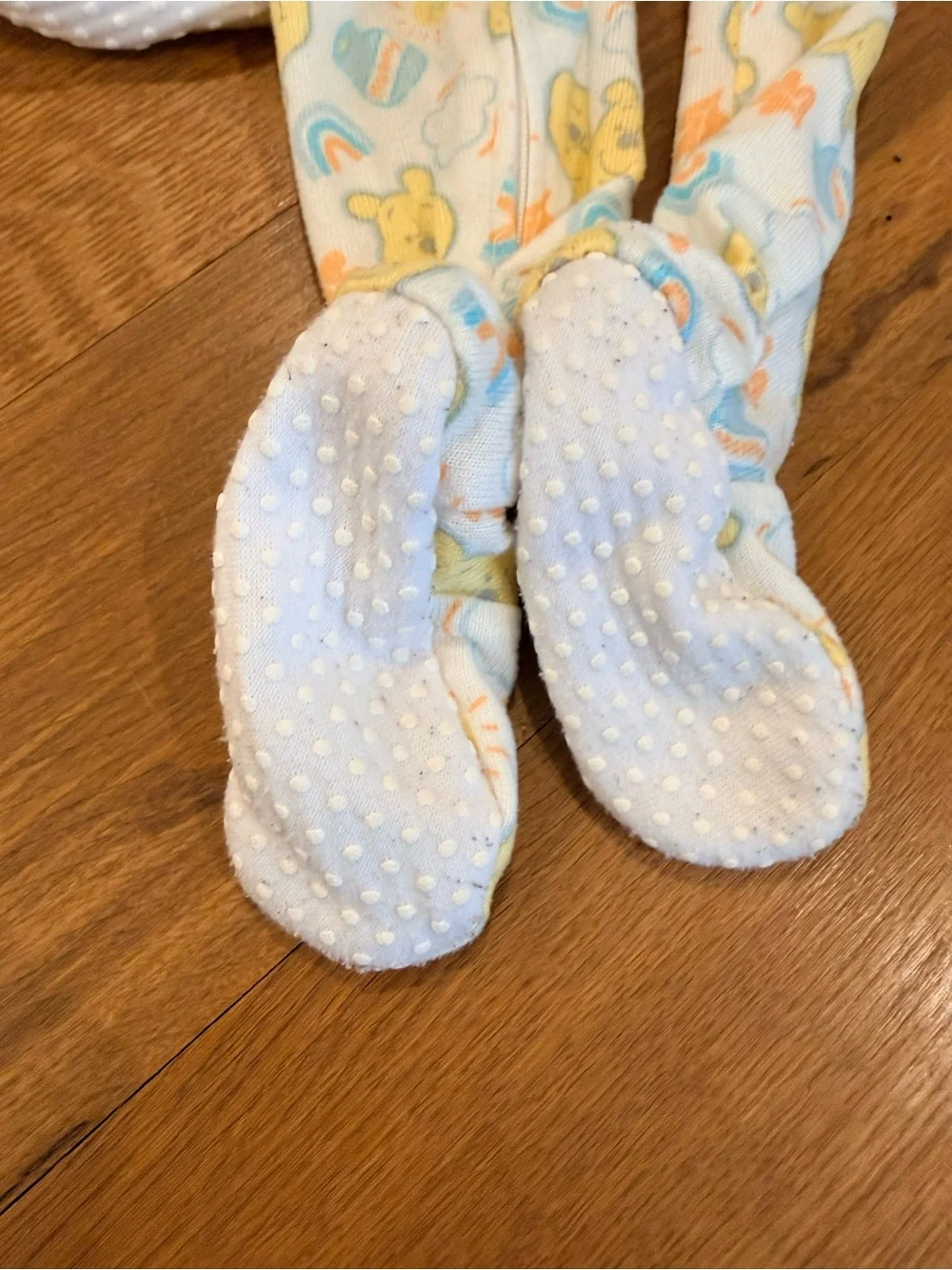 Disney Yellow Baby Footed One-Piece Sleepers - 2-Pack